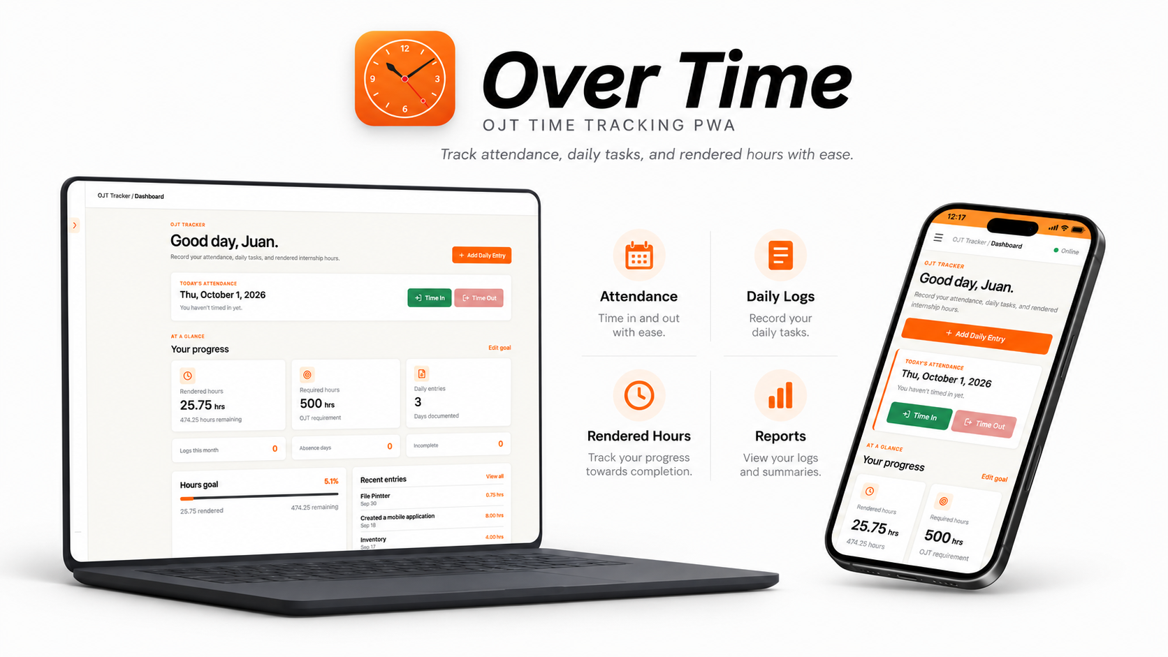Over-Time OJT Tracker